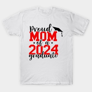 Proud Aunt Of A 2024 Graduate For Family Graduation T-Shirt